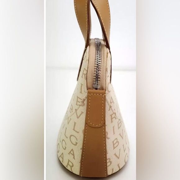 BVLGARI Logo Mini Tote Bag Leather - Picture 4 of 13